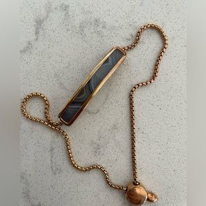 Monica Vinader adjustable bracelet in rose gold